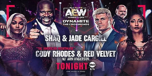 Aew Dynamite 3 de marzo 2021 Shaq and Jade vs Cody & Red Velvet