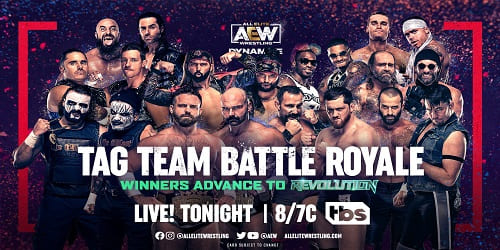 AEW Dynamite 23 de Febrero 2022 Repeticion y Resultados Tag Team Royale