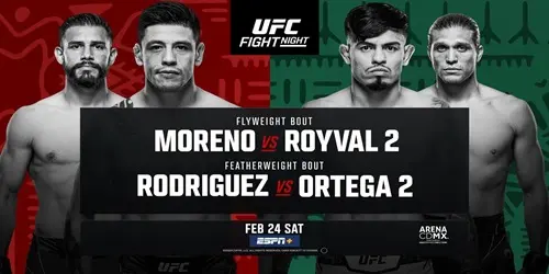 Ver En Vivo UFC Mexico: Moreno vs Royval 2 Online y Repeticion